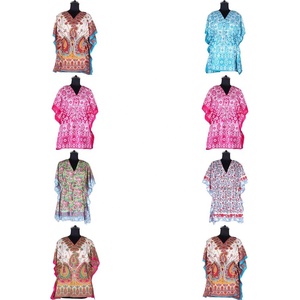 Latest Design Women Maxi Dress Silk Short Kaftan - Product Image 1