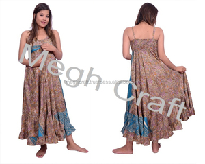 Robe longue décontractée de maternité pour femmes de style indien Bollywood-Design licou respirant écologique-Combinaison - Product Image 4