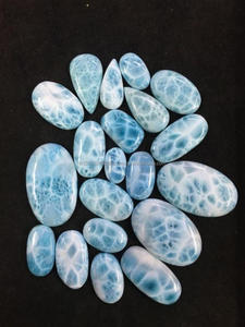 Pectolite Larimar 8มม. AAA + พลอยหลวมคุณภาพสำหรับนักออกแบบเครื่องประดับหินธรรมชาติที่มองเห็นได้ชัดเจน - Product Image 2