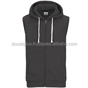 Sweats à capuche sans manches de haute qualité pour hommes imperméable anti-rides polyester fourniture OEM avec des conceptions d'impression 3D unies conception doublée - Product Image 4