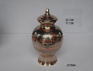 Hot Selling Enamel Painted with Engraving <b>Urn</b> <b>Jar</b> Cover with Knob in Cast Brass Keepsake Metal Pet <b>Urn</b> <b>Jar</b> in Wholesale Price - Product Image 2