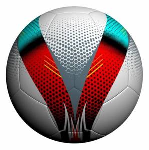 Balón de fútbol de PVC impreso personalizado de alta calidad, Fútbol cosido a máquina para entrenar, buen diseño - Product Image 2