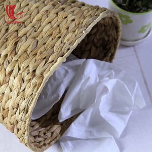 Wholesale Eco-Friendly Rectangle Folding Water Hyacinth Handicraft <b>Woven</b> Storage <b>Laundry</b> <b>Basket</b> - Product Image 2