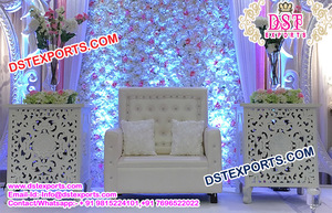 Superbes cadres de dos de bougie florale portable décoration murale arrière de mariage anglais panneaux de toile de fond de mariage - Product Image 2