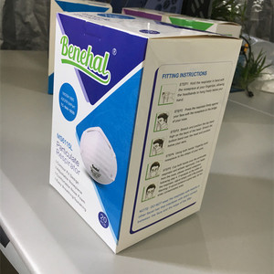 Diskon besar <span class=keywords><strong>N95</strong></span> masker cangkir Niosh disetujui Harga terbaik Suzhou Sanical MS6115L dicetak Respirator saham dengan Earloop pola datar - Product Image 5