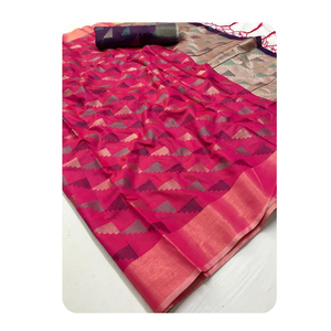 ผ้าส่าหรีผ้าไหมเนื้อนุ่มสำหรับผู้หญิงสไตล์อินเดียเสื้อผ้าปากีสถานพิมพ์ลายแบบกำหนดเอง - Product Image 1