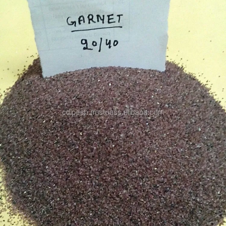 Garnet areia de jateamento 30/60/garnet vermelho preço/garnet abrasivo