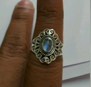 Anillos de filigrana de piedras preciosas de plata fina - Product Image 1