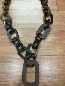 Collar de cuentas para mujer con cuerno de perla y colgante de figura cruzada de aleación para fiestas bodas regalo de estilo americano y europeo - Product Image 4