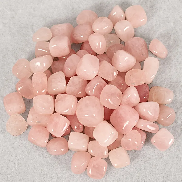 Healing Gemstone Rose Quartz Crystal Tumbled Stones for Healthy Using