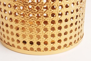 Linternas de metal doradas modernas hechas a mano para la decoración del hogar y de la Mesa Otros candelabros y linternas Boda y uso doméstico - Product Image 5