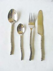 ชุดเครื่องใช้บนโต๊ะอาหารทองเหลือง3ชิ้นสำหรับบ้านโรงแรมร้านอาหารของขวัญงานแต่งงาน - Product Image 2