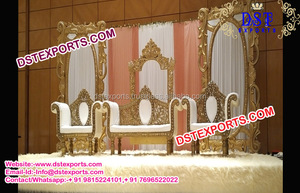 Ensemble de décoration de scène luima d'or, éclat doré scintillant, pour scène de mariage asiatique, décoration de fond - Product Image 4