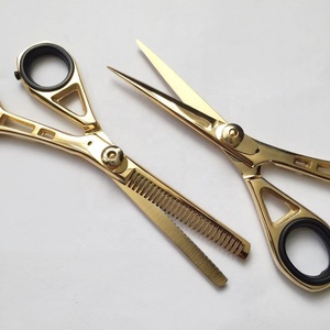 Ciseaux professionnels de coiffure à poignée de Dragon plaqué or, outil de barbier pour coiffeur, 1 pièce - Product Image 2