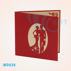 Hot Seller Wedding 3d popup carte de voeux Viet Nam découpée au laser - Product Image 3