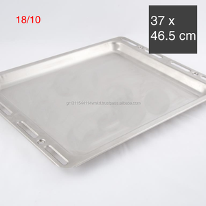 Plateau de cuisson rectangulaire en INOX, pour four, antiadhésif, peu profondes (XL), 1 pièce - Product Image 1