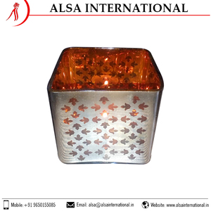 เชิงเทียนแบบแก้วสำหรับตกแต่งบ้านเชิงเทียนโคมไฟและขวดโหลเทียนจากอินเดีย - Product Image 6