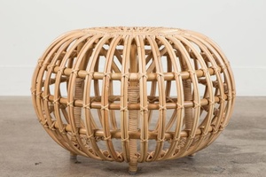 Traditional Style <b>Rattan</b> Ottoman <b>Chair</b> From Vietnam for Living Room Hotel Home <b>Office</b> Use - Product Image 3