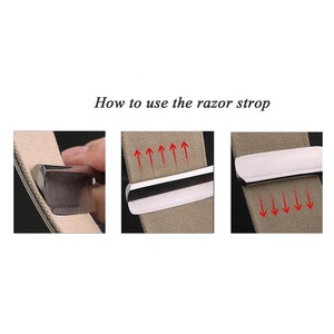440เครื่องโกนหนวดชุดตัดมีดโกนตรงมีดโกนแปรงโกนหนวดไม้ Strop ของขวัญกล่องชุด
