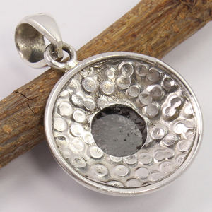 Colgante de cuarzo turmalina negra, colgante de plata de ley, colgantes de bisel, collar de mujer, joyería, joyería de bisel - Product Image 2