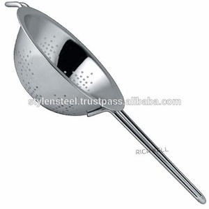 ที่กรองซุปสแตนเลสใช้สำหรับคลายเครียดอาหารเช่นพาสต้าหรือข้าวหรือล้างผักและผลไม้ - Product Image 3