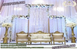 Escenario de boda de estilo asiático, escenario moderno de bollwood, escenario de boda - Product Image 2