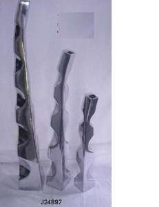 Vente chaude Vase à fleurs de sol en fonte d'aluminium avec bords convexes polonais miroir décor à la maison Vase de sol en métal décoratif pour la maison - Product Image 4