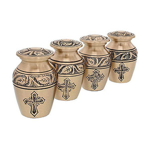 Azul hermoso pequeño Mini regalo urna para cenizas humanas - Product Image 5