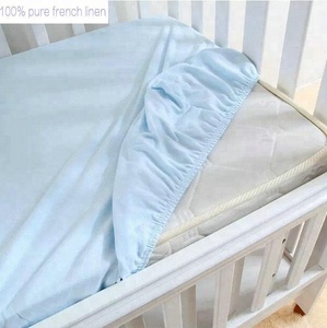 2021 morbido Jersey di Cotone Presepe Letto Montato Lenzuola Pianura Del Bambino Culla Lenzuola con Angoli - Product Image 2