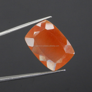 Igi rutile QUARTZ สีแดงธรรมชาติได้รับการรับรองจาก IGI ขนาด27X19มม. เบาะ Cabochon 30.70 CTS อัญมณีหลวมสำหรับ IG11495ทำเครื่องประดับ - Product Image 1