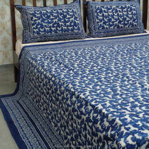 La última colcha de algodón puro Bagru con estampado de bloque de mano índigo de tamaño Queen de fabricante indio a bajo precio - Product Image 5