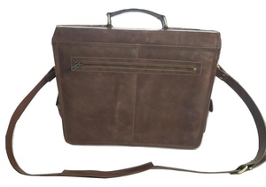 Maletín duro de cuero genuino para hombres y mujeres - Product Image 3