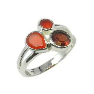 Jewelry Palace Charms 925 Sterling Silver Garnet Multi Gemstone Ring Wholesale Silver Jewelry Supplier