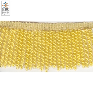 Wholesale French Gold <b>Fringe</b> Top Quality Custom Gold Wire Tassel <b>Fringe</b> High Quality Plated Bullion <b>Fringe</b> Textile Trim - Product Image 2