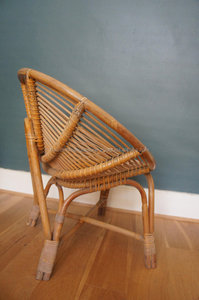 <span class=keywords><strong>Mid</strong></span> Eeuw Jaren Indonesië Rotan Stoel - Product Image 3