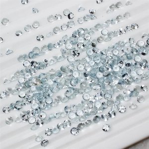 Piedras preciosas semipreciosas sueltas de corte redondo facetado de Aguamarina Natural de 2,25mm de la tienda del fabricante Tendencia en línea Venta India Comprar - Product Image 1