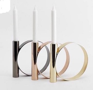 decorative <b>candle</b> <b>holder</b> cone shape polish finish in India for home and wedding decopration at affordable price - Product Image 2