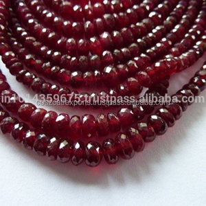 Cuentas Facetadas de Rubí Rojo Natural Longido - Product Image 1