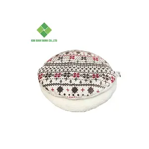 Wholesale pet oval round bed, comfortable dog beds, fashion pet shop made in Vietnam