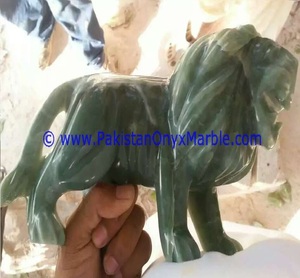Handmade Natural Onyx <b>Lion</b> Statue <b>Lion</b> Manufacturer's Animal <b>Ornament</b> for <b>Garden</b> Decor - Product Image 3