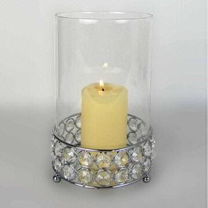 Bougeoir en fer avec cristal suspendu en verre fait d'aluminium de haute qualité pour la décoration de bureau à domicile et de mariage - Product Image 5
