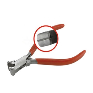 Pince coupante en acier personnalisable OEM pour bijoux Poignées en nylon Poignée en plastique souple Pince coupante à bout fin Sertissage-Pêche à usage industriel - Product Image 2