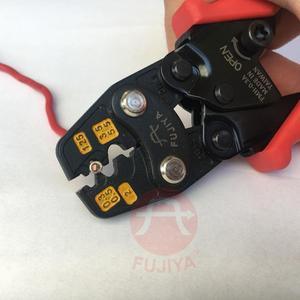 Alicates de crimpado de trinquete de terminales no aislados de grado industrial OEM de mandíbula dentada métrica FUJIYA - Product Image 3