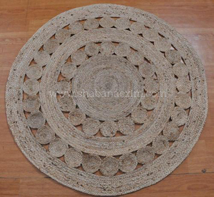 Alfombra Redonda de Yute de Marca del Comprador, Tejida a Mano con Respaldo Antideslizante, Lavable y Reversible para Dormitorio, Alfombras para Piso al por Mayor - Product Image 6