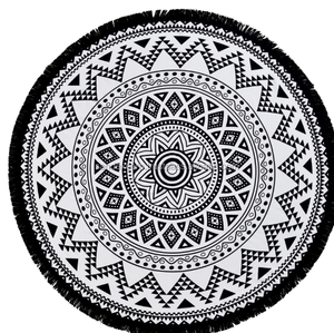 ผ้าขนหนูชายหาดทรงกลมพิมพ์ลาย - Product Image 1