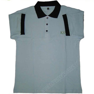 Polo de tela de punto para hombre, diseño OEM, cuello de tinte liso, 100% algodón, a granel - Product Image 1