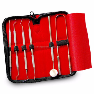 Kit de soins buccaux en acier inoxydable, Instruments d'hygiène dentaire, élimination de la Plaque de calcul, outils d'hygiène dentaire - Product Image 1