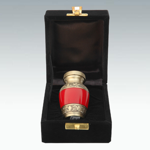 Mini urne de crémation en métal de conception fantaisie urnes funéraires de couleur grise adaptées au cimetière funéraire funéraire souvenir cendres urnes - Product Image 5