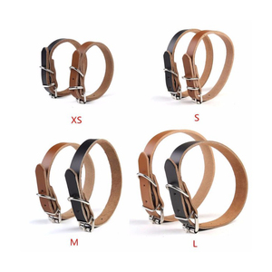 เข็มขัดคอหนังแท้สำหรับสุนัขทำด้วยมือดีไซน์ใหม่ - Product Image 2