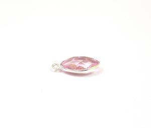 Cuarzo rosa, múltiples piedras preciosas hechas a mano, joyería chapada en oro, bisel de doble fianza, Conector de piedra natal, ingredientes naturales para manualidades - Product Image 2